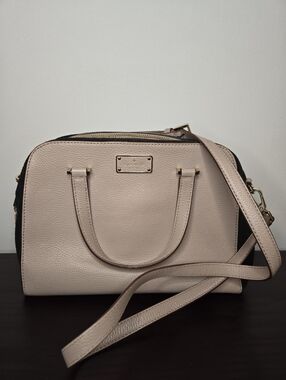 Kate Spade Kay Street Small Felix Beige Crossbody Satchel